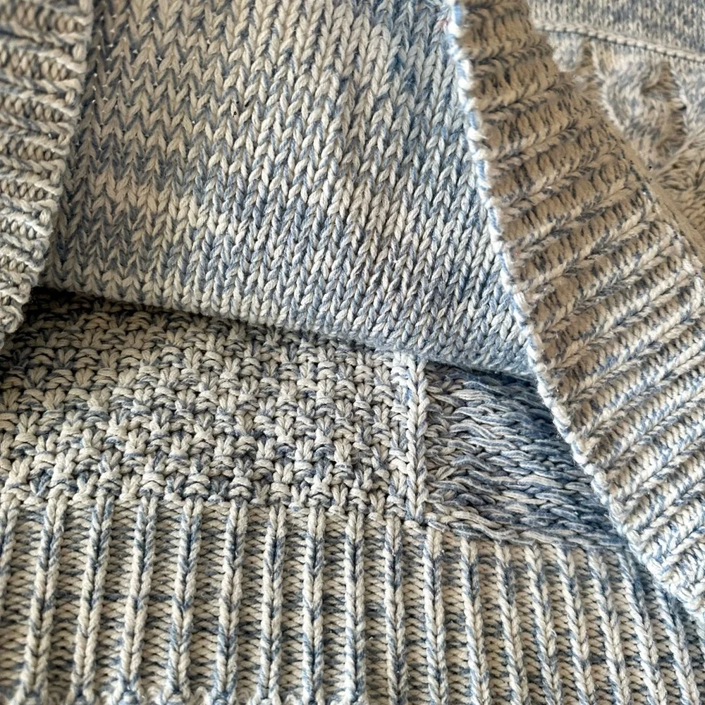 Light Blue Chaps Turtle Neck Sweater Small - Picture 4 of 7